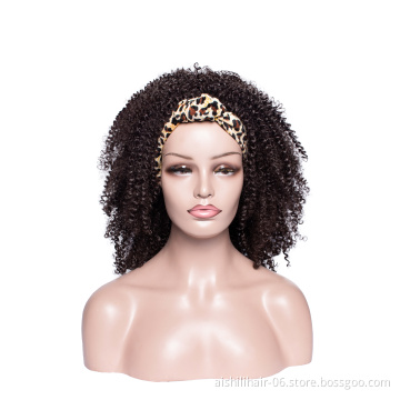headband wigs  for black woman curly headband wig headband synthetic wig
